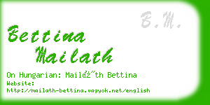 bettina mailath business card